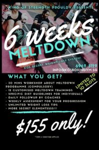6 Weeks Meltdown Programme Poster