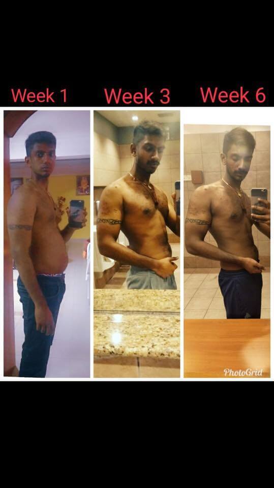 Coach Kumar's Transformation: Week 1 vs. Week 3 vs. Week